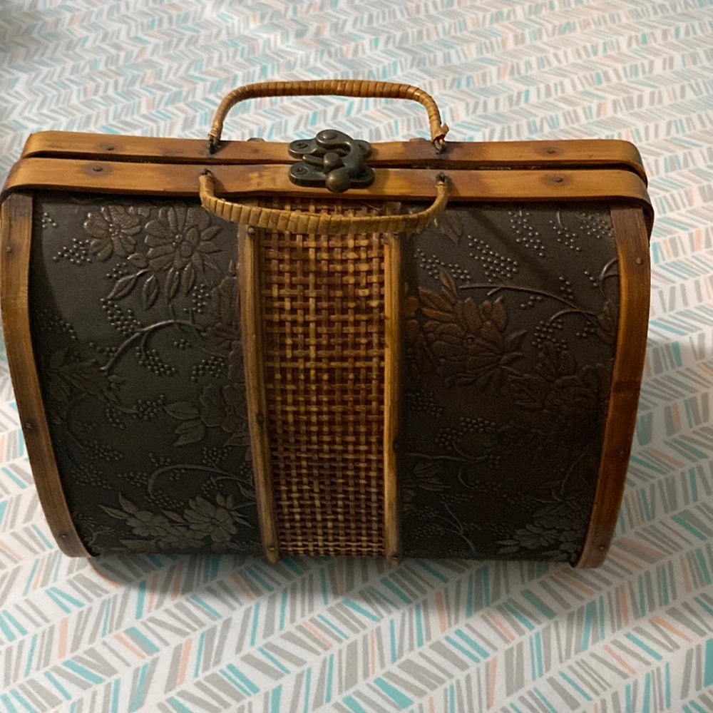 Wooden box purse